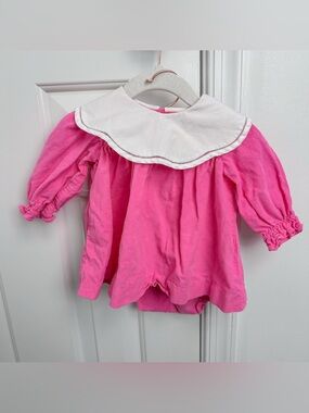 Sophie & Lucas pink two piece set 6m